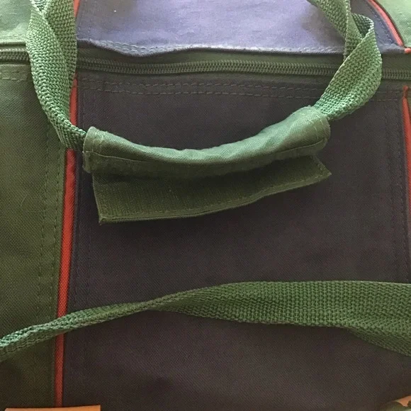 Alexander Julian Colours Men’s Canvas Duffle Bag Hunter Green & Dk Blue Unisex - Picture 14 of 15